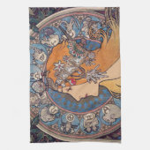 Linge De Cuisine Alphonse Mucha , “ Zodiac ” (Vertical)