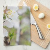 Linge De Cuisine Amande fleurie (Quart Plié)