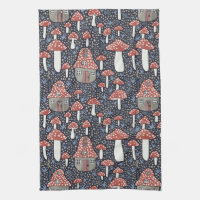 Amanita Magical Mushroom Village mignonne Illustra
