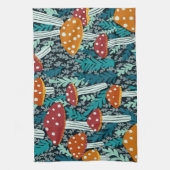 Linge De Cuisine Amanita Motif de la forêt de foune de champignons (Vertical)
