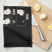 Linge De Cuisine Amant-cadeau de Tricks de Poméranie (Quart Plié)