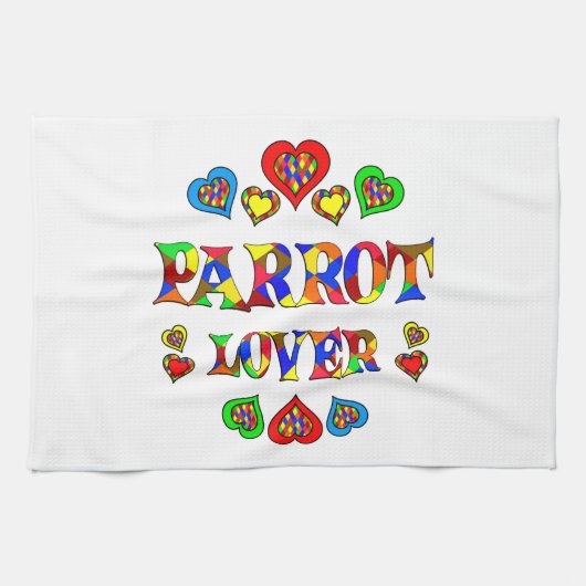 Linge De Cuisine Amant de perroquet (Horizontal)