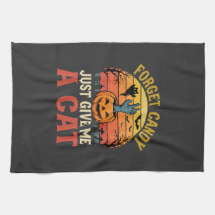 Linge De Cuisine Amateur de chat Halloween Oublier Bonbons Graphiqu