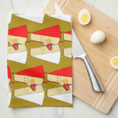 Linge De Cuisine Amateurs De Vins Et De Fromages (Quart Plié)