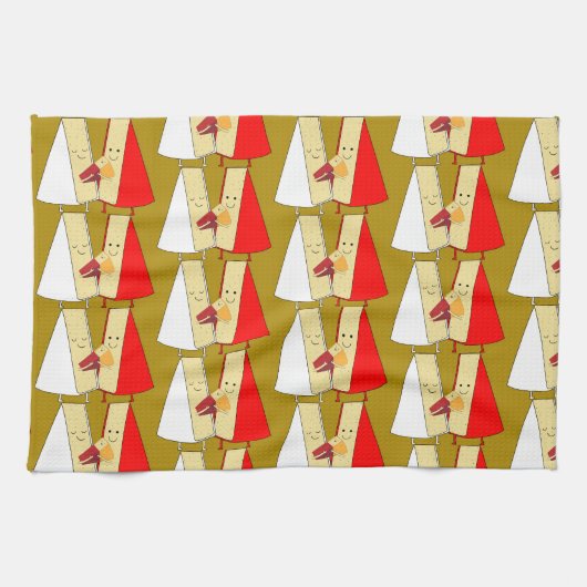 Linge De Cuisine Amateurs De Vins Et De Fromages (Horizontal)