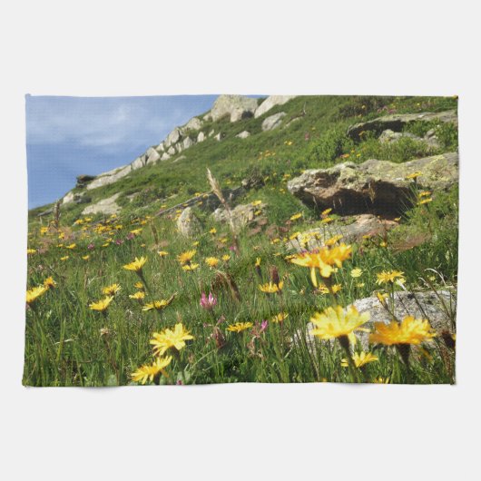 Linge De Cuisine Amazing ! Alpine flowers (Horizontal)