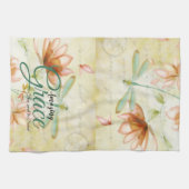 Linge De Cuisine Amazing Grace Fleurs et libellule   (Horizontal)