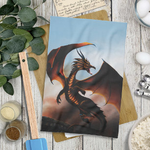 Linge De Cuisine Amber Dragon Imaginaire