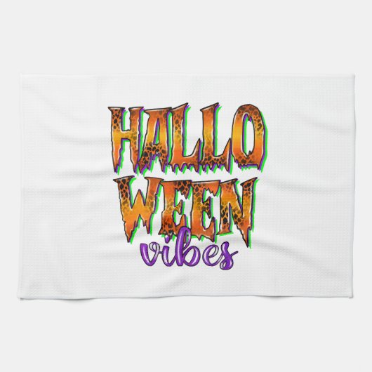Linge De Cuisine Ambiance Halloween (Horizontal)