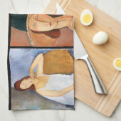 Linge De Cuisine Amedeo Modigliani - Collage de chefs-d'oeuvre (Quart Plié)