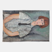 Linge De Cuisine Amedeo Modigliani - Jeune fille dans une blouse ra (Horizontal)