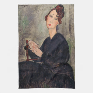 Linge De Cuisine Amedeo Modigliani - Portrait de Dedie Hayden