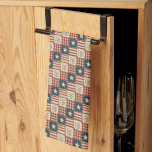Linge De Cuisine Américaine Patriotique Maison de Campagne Rustique