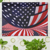 Linge De Cuisine American Flag-Unity & Love_ (Plié)