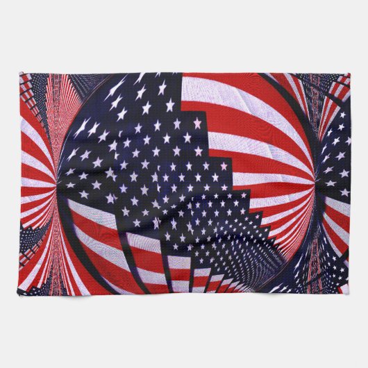 Linge De Cuisine American Flag-Unity & Love_ (Horizontal)