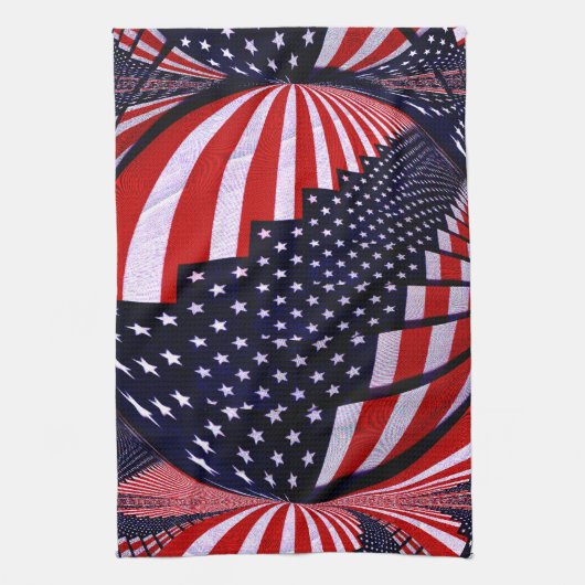 Linge De Cuisine American Flag-Unity & Love_ (Vertical)