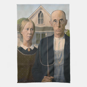 Linge De Cuisine American Gothic : Vie rurale pauvre paysan