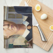 Linge De Cuisine American gothique classique peinture Grant Wood (Quart Plié)