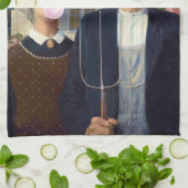 Linge De Cuisine American gothique Grant Wood (Plié)