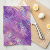 Linge De Cuisine Améthyste Purple Crystal Gel Texture (Quart Plié)