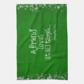 Linge De Cuisine Ami Bible Verse Écriture (Vertical)