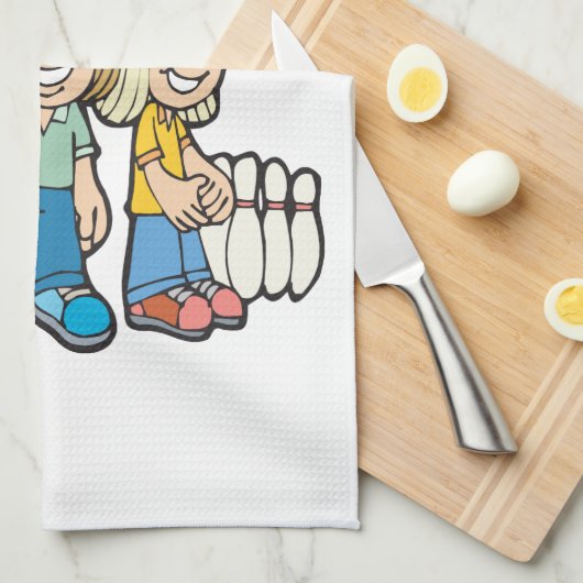 Linge De Cuisine Amis de bowling (Quart Plié)