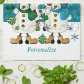 Linge De Cuisine Amis des neigeurs de Noël (Plié)