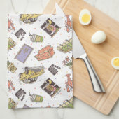 Linge De Cuisine AMIS™ | Motif d'icône Poka Dot (Quart Plié)