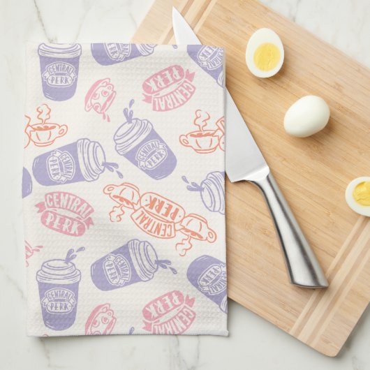 Linge De Cuisine AMIS™ | Pastel Central Perk Motif (Quart Plié)