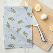 Linge De Cuisine AMIS™ | Polka Dot Central Perk Motif (Quart Plié)