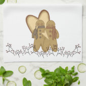 Linge De Cuisine Amis tirés à quatre épingles de pain d'épice (Plié)