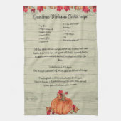 Linge De Cuisine Amitié Automne Orange Citrouilles Feuilles automna (Vertical)