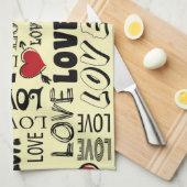 Linge De Cuisine Amour (Quart Plié)