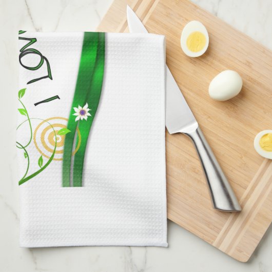 Linge De Cuisine Amour (Quart Plié)