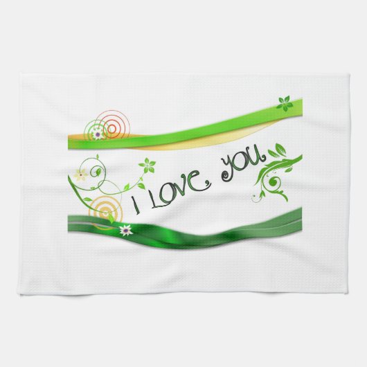 Linge De Cuisine Amour (Horizontal)