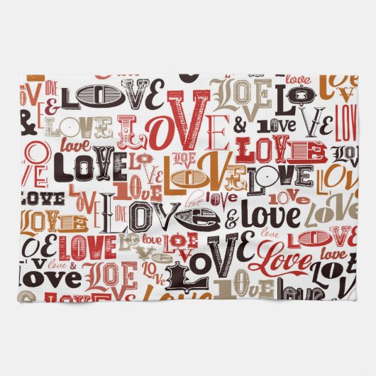 Linge De Cuisine Amour 1 (Horizontal)