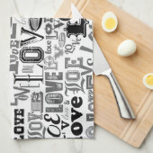 Linge De Cuisine Amour 3 (Quart Plié)