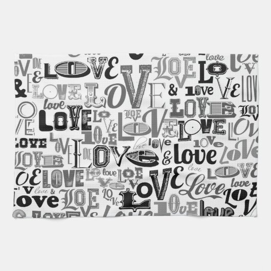 Linge De Cuisine Amour 3 (Horizontal)