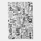 Linge De Cuisine Amour 3 (Vertical)