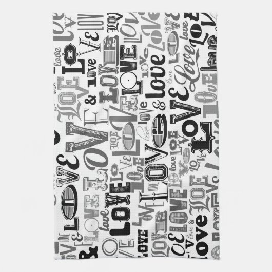 Linge De Cuisine Amour 3 (Vertical)