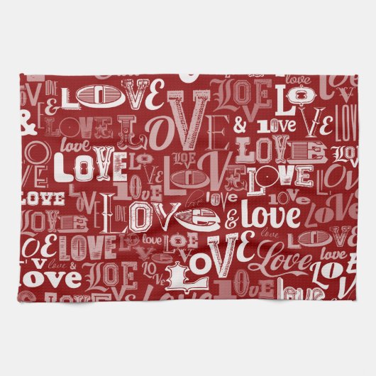 Linge De Cuisine Amour 5 (Horizontal)