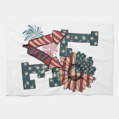 Linge De Cuisine Amour Amérique Fête de l'Indépendance (Horizontal)