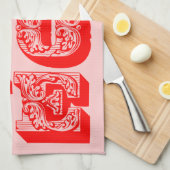 Linge De Cuisine AMOUR carrée (Quart Plié)