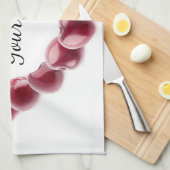 Linge De Cuisine Amour cerise (Quart Plié)