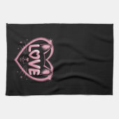 Linge De Cuisine Amour de chat scintillant (Horizontal)