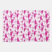 Linge De Cuisine Amour de Flamant rose (Horizontal)
