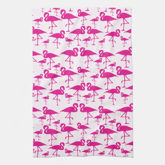 Linge De Cuisine Amour de Flamant rose (Vertical)