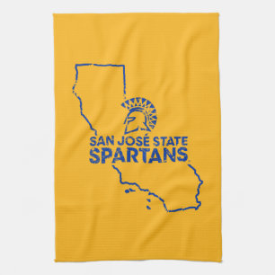 Linge De Cuisine Amour de Spartans d'état de San Jose