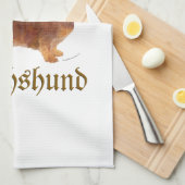 Linge De Cuisine Amour de teckel (Quart Plié)