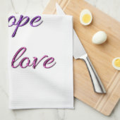 Linge De Cuisine Amour d'espoir de foi (Quart Plié)